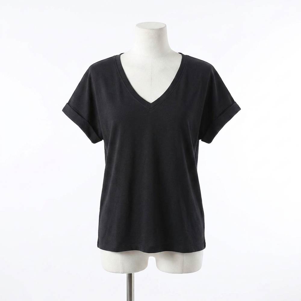 NEW NATION LTD stevie short sleeve top in black